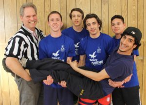 Jim Parker with East York Strategy high school basketball team—SUPPLIED