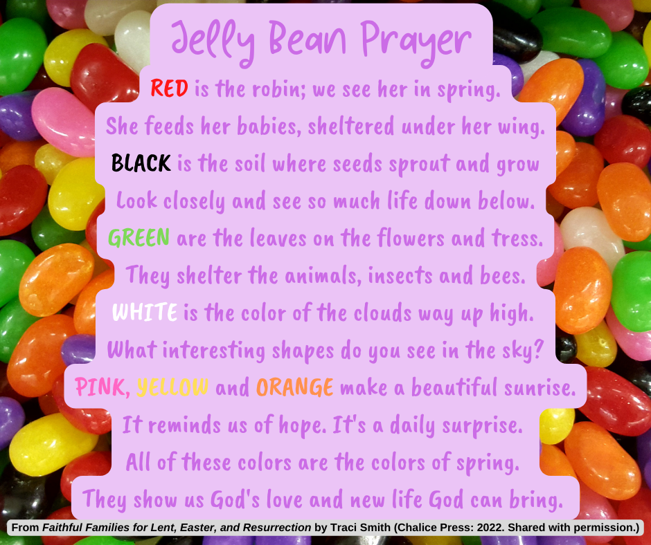 Jelly Bean Prayer Card