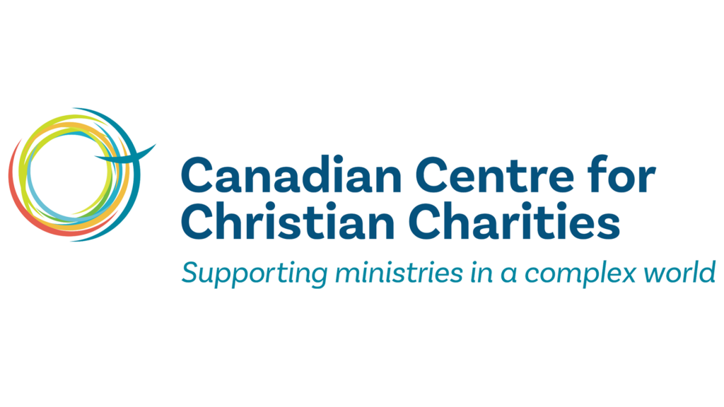 Canadian Centre for Christian Charities logo with multicolour circular emblem and tagline