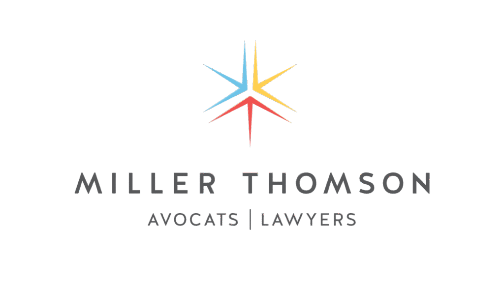 Miller Thomson logo featuring a multicolored star icon and the bilingual text 'Avocats | Lawyers'